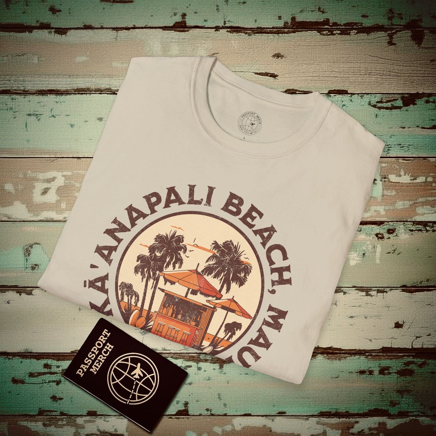 Barefoot Bar, Kaanapali Beach Hawaii T-Shirt Sand / S