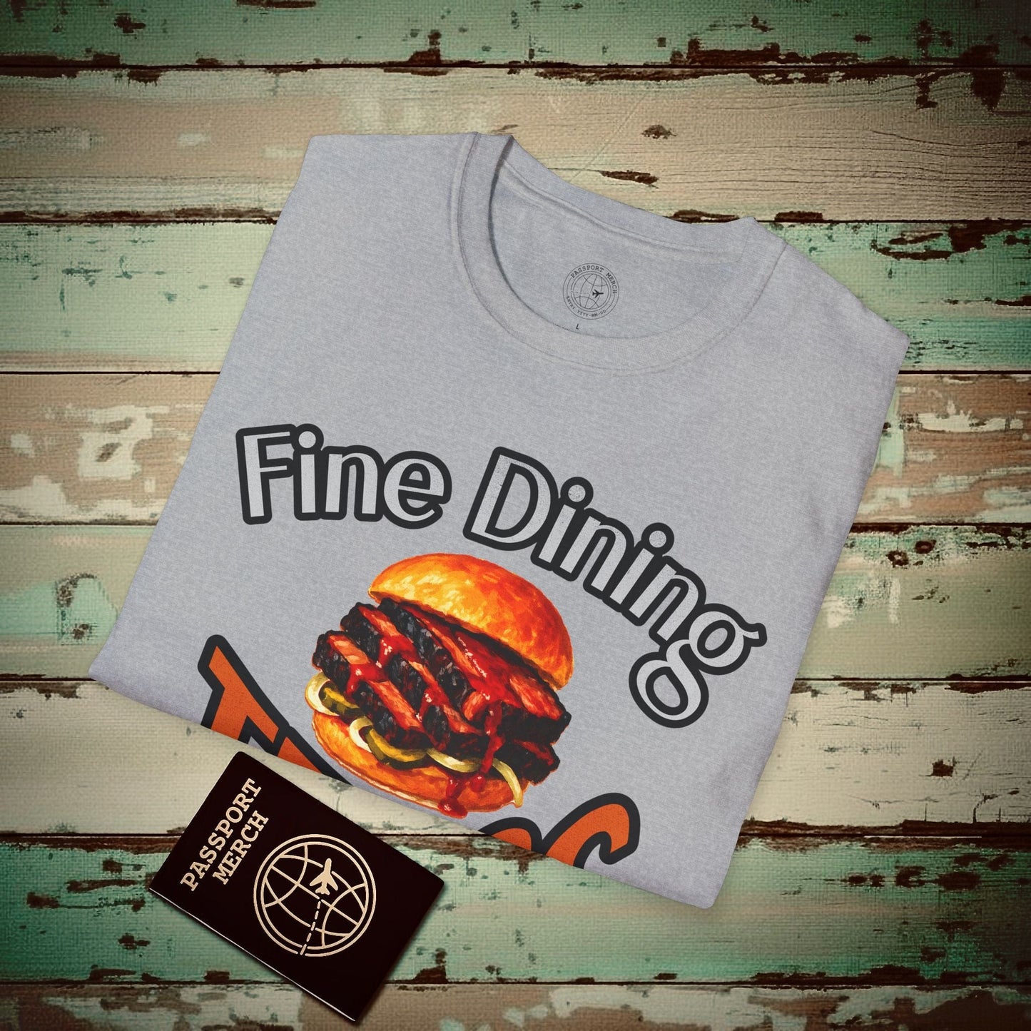 BBQ Brisket Fine Dining Texas Style T-Shirt Sport Grey / S