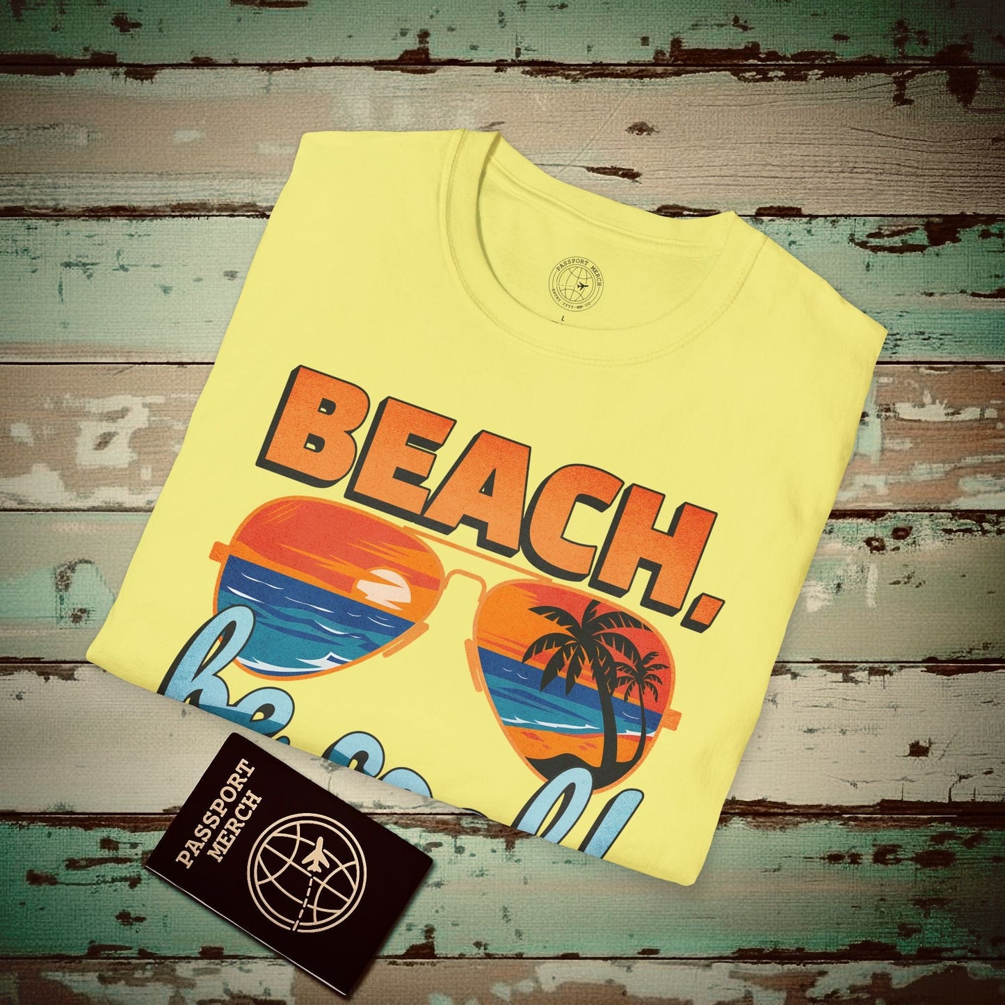 Beach, be cool! California T-Shirt Cornsilk / S