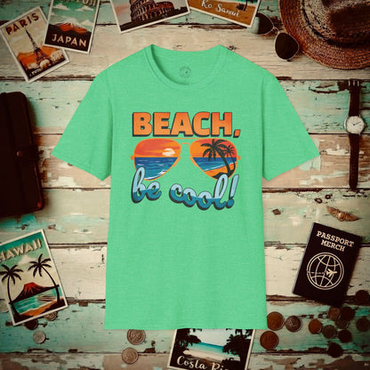 Beach, be cool! California T-Shirt Heather Irish Green / S