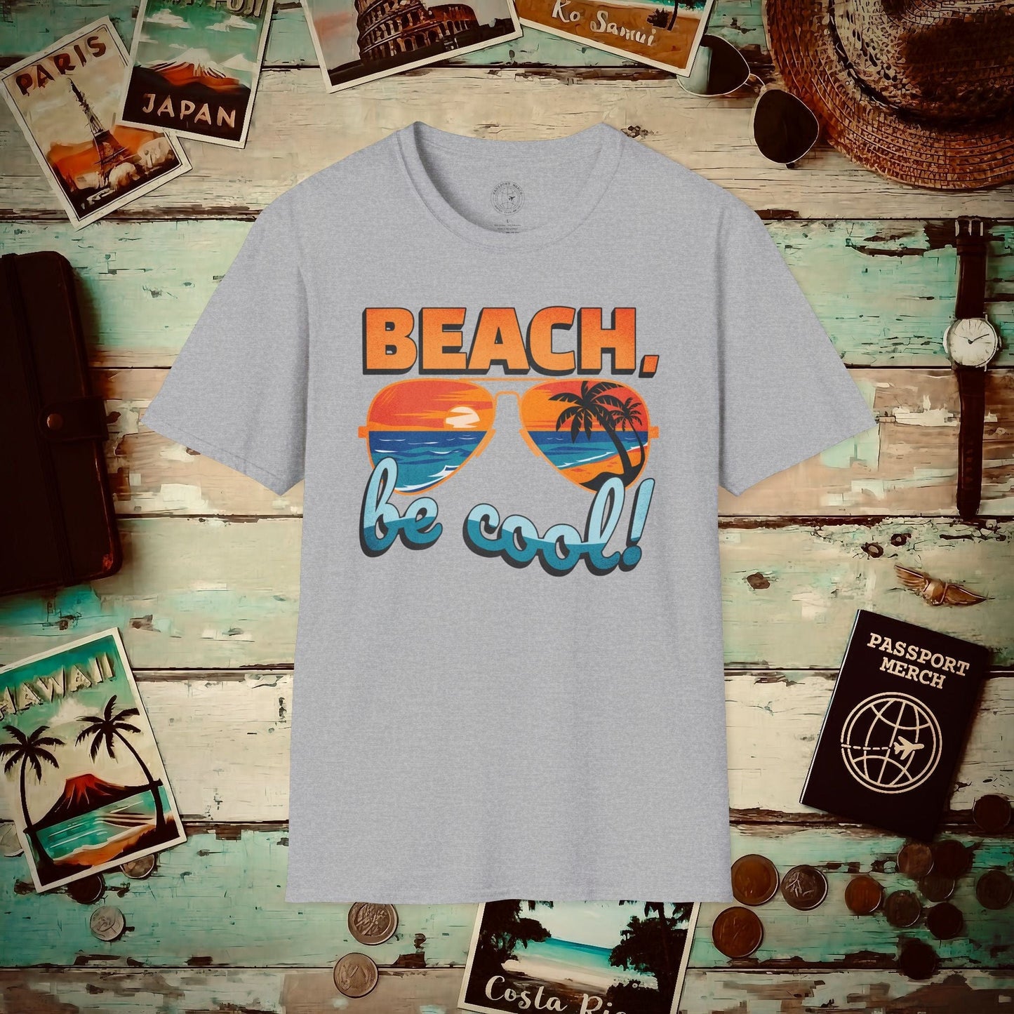 Beach, be cool! California T-Shirt Sport Grey / S