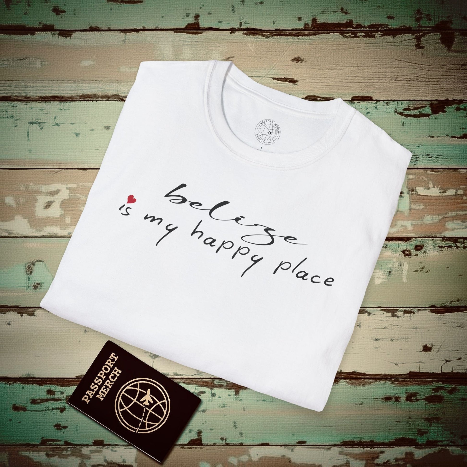 Belize is my happy place T-Shirt White / S