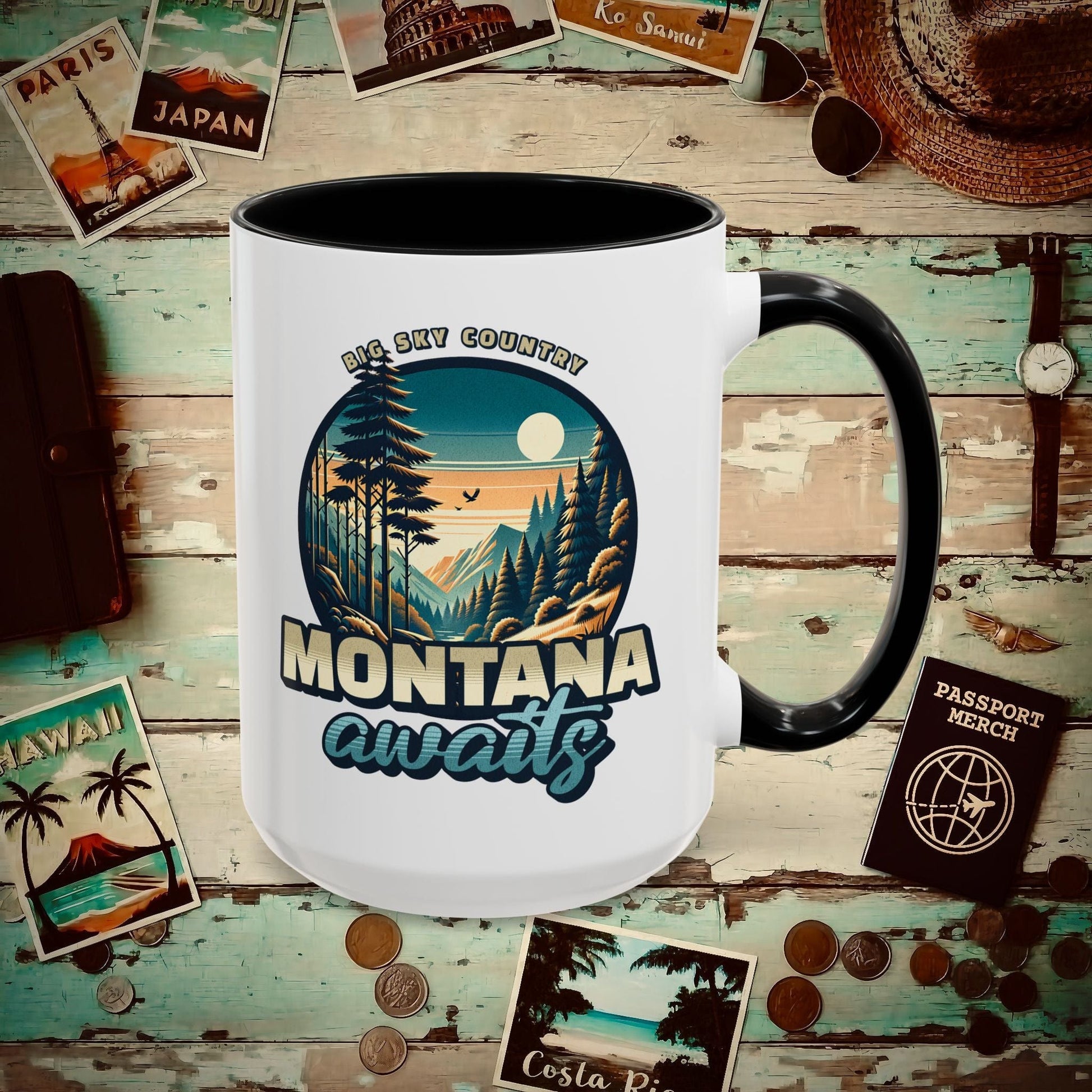 Big Sky Country Montana 15oz Mug Black / 15oz
