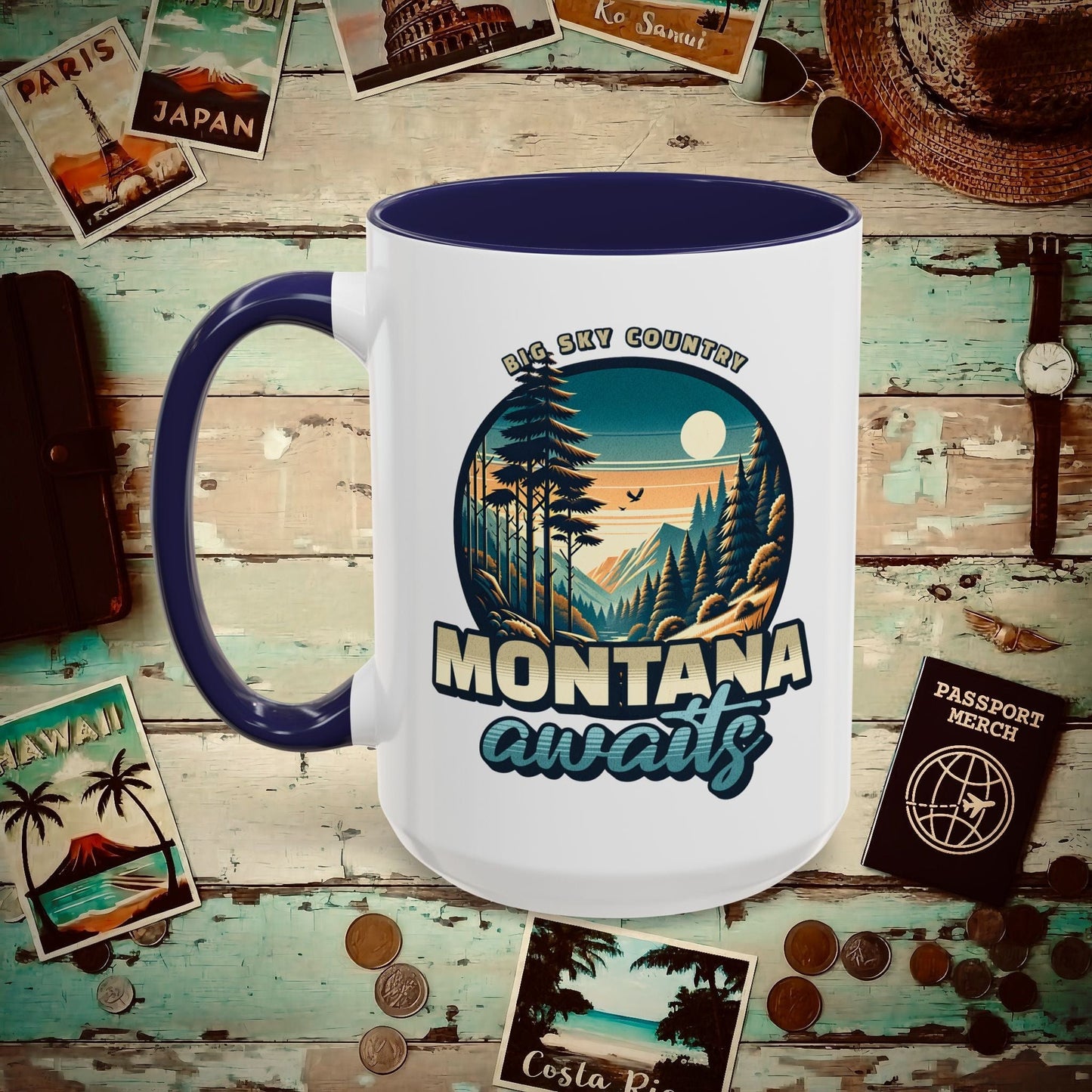 Big Sky Country Montana 15oz Mug Navy / 15oz