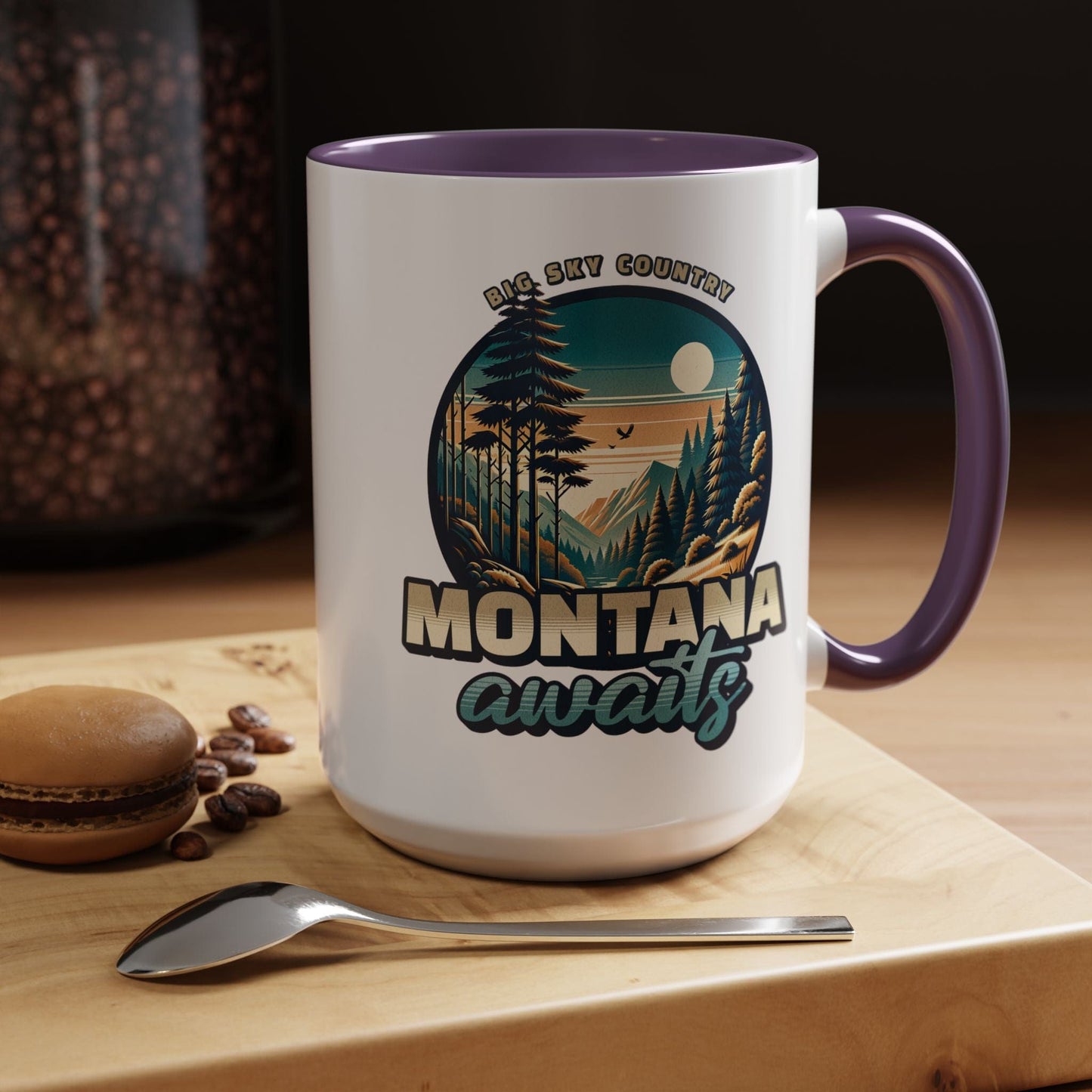 Big Sky Country Montana 15oz Mug Purple / 15oz