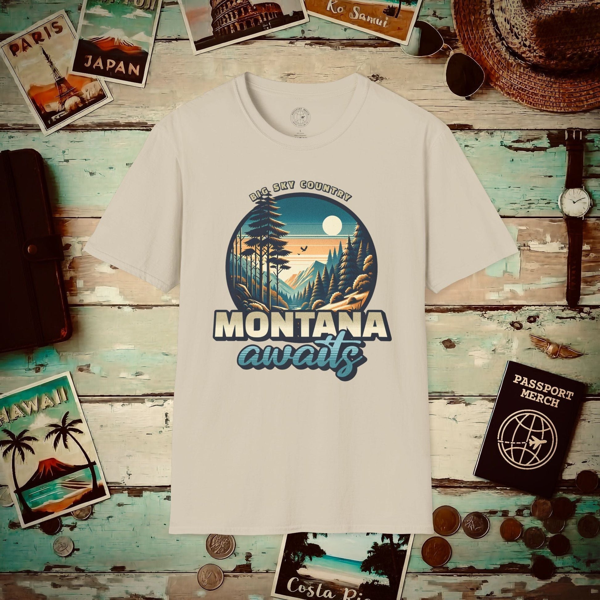 Big Sky Country Montana T-Shirt Sand / S