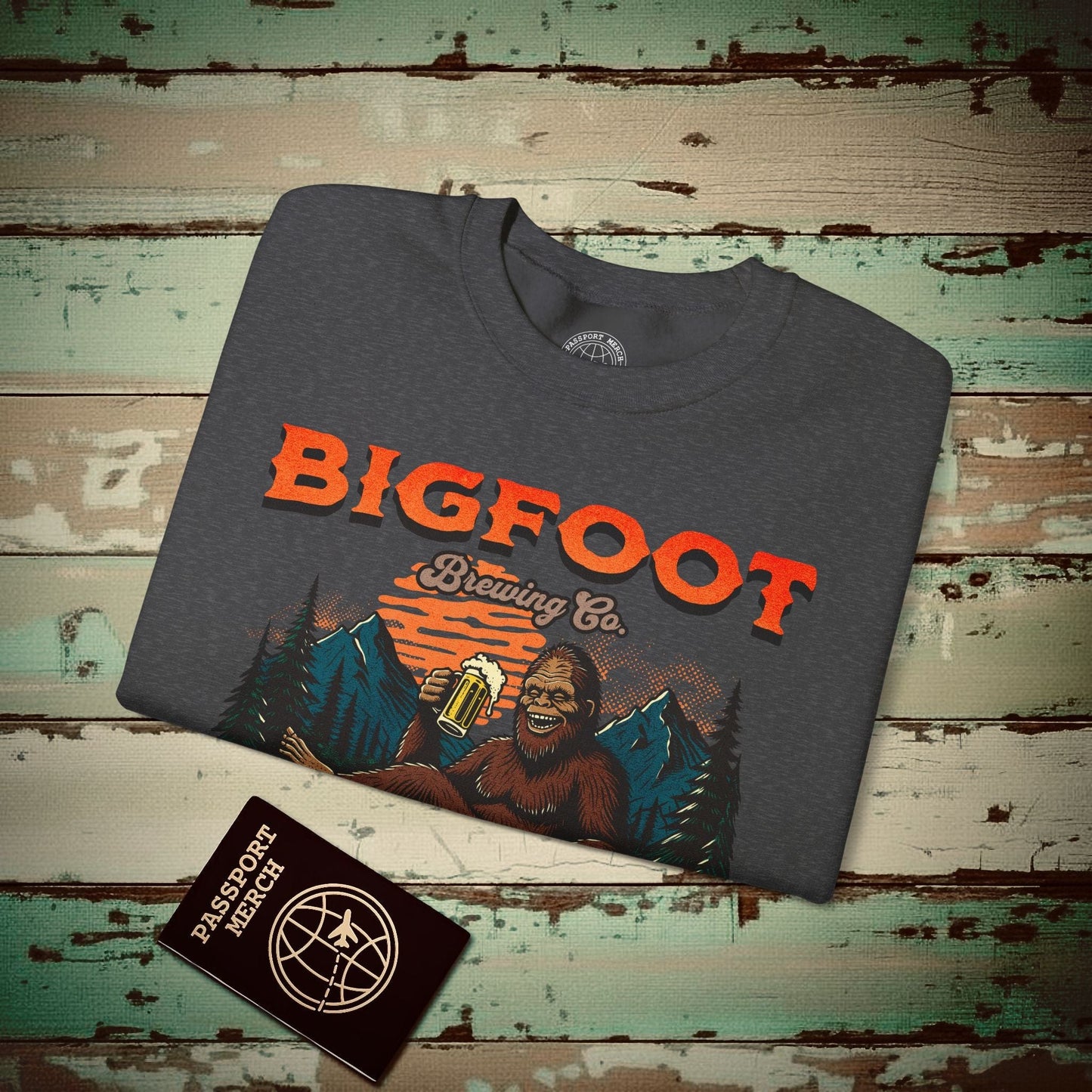 Bigfoot Brewing Company, Washington Crewneck Dark Heather / S