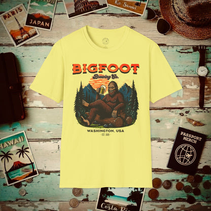 Bigfoot Brewing Company, Washington T-Shirt Cornsilk / S