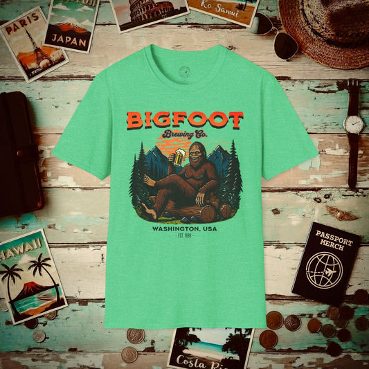 Bigfoot Brewing Company, Washington T-Shirt Heather Irish Green / S