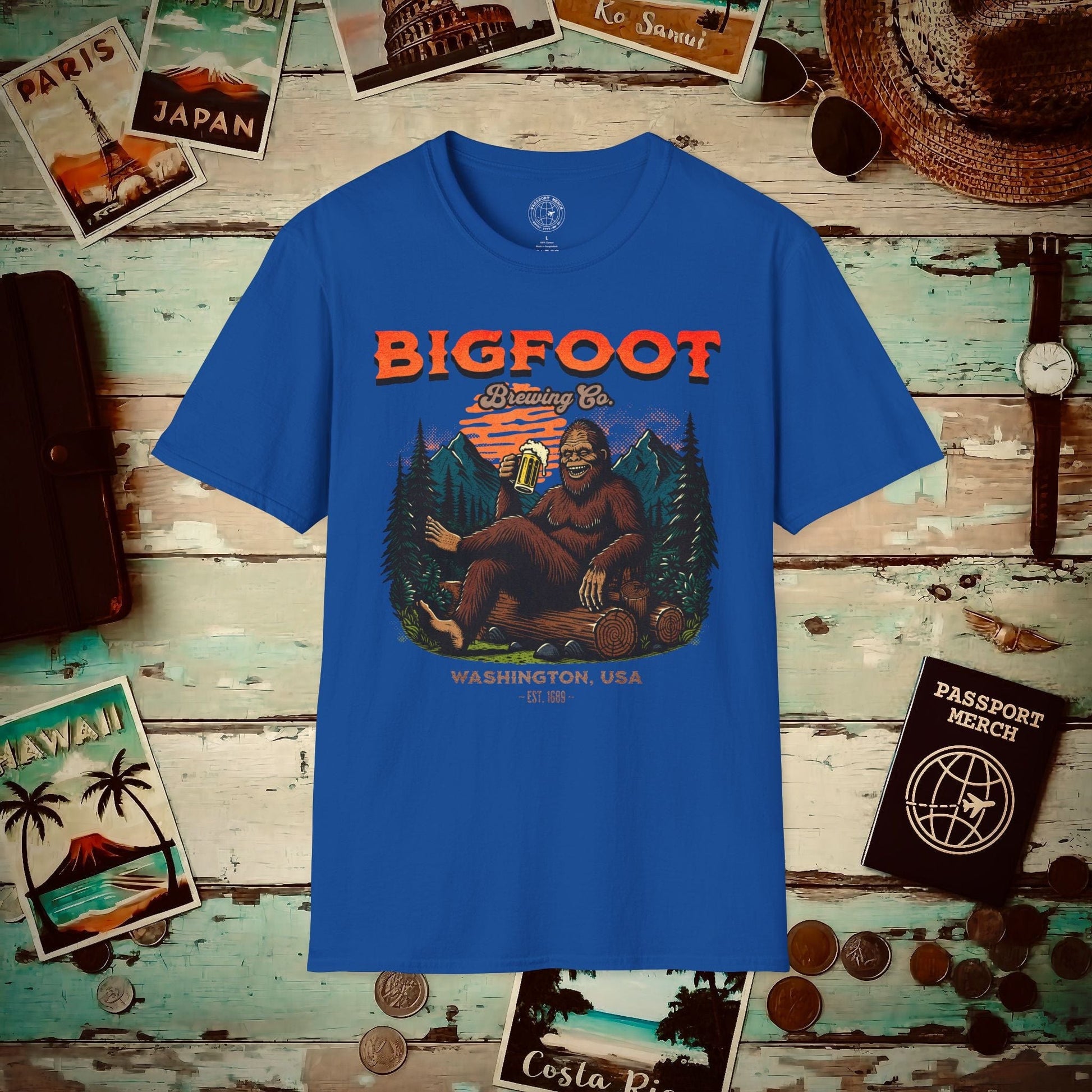 Bigfoot Brewing Company, Washington T-Shirt Royal / S