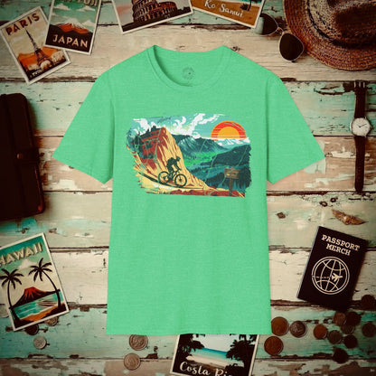 Bike The Colorado Trail T-Shirt Heather Irish Green / S