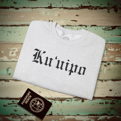 Black and White Ku'uipo (Hawaiian Jewelry Style) Crewneck Ash / S