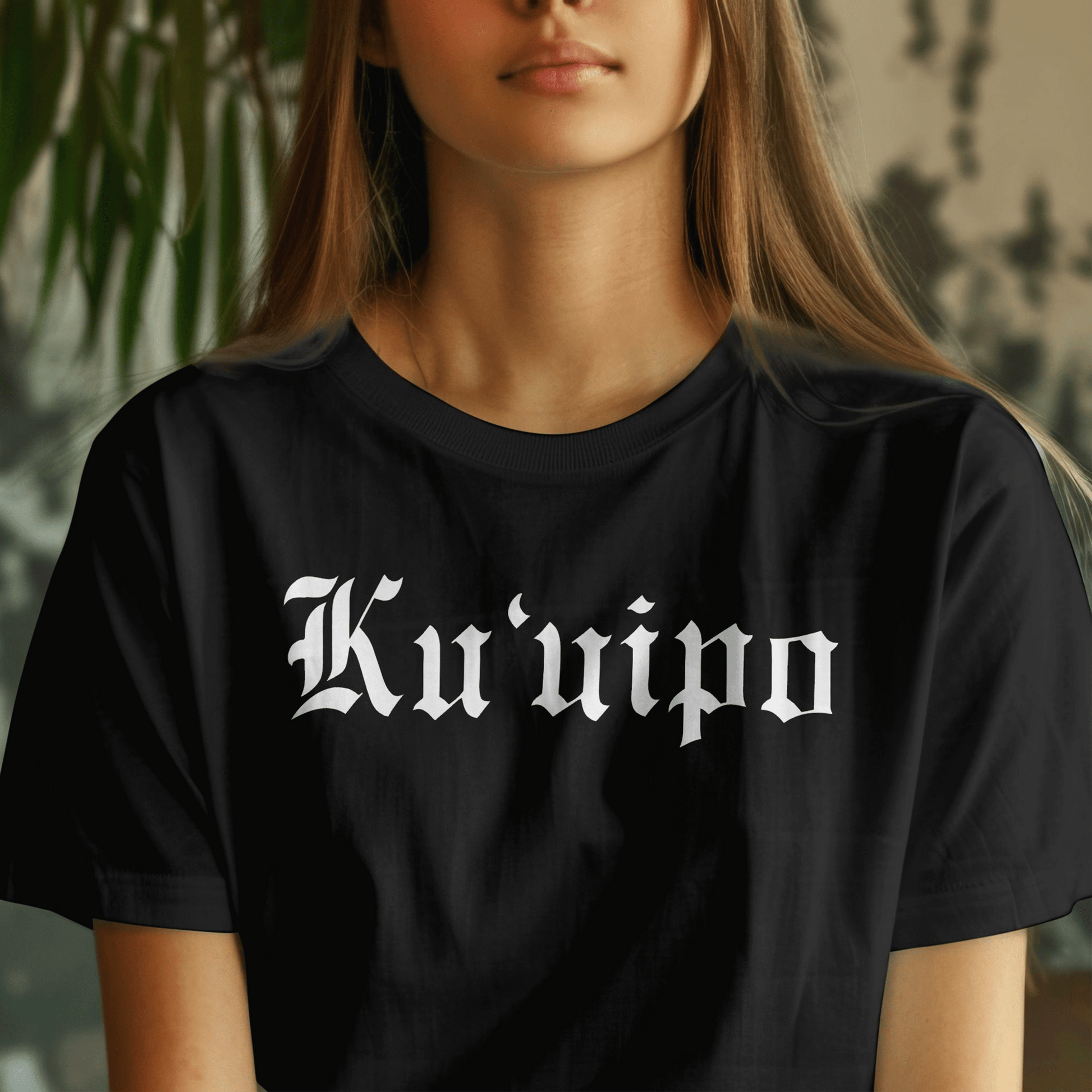 Black and White Ku'uipo (Hawaiian Jewelry Style) T-Shirt Black / S