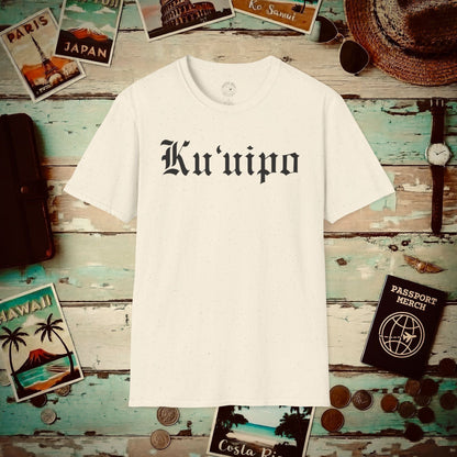 Black and White Ku'uipo (Hawaiian Jewelry Style) T-Shirt Natural / S