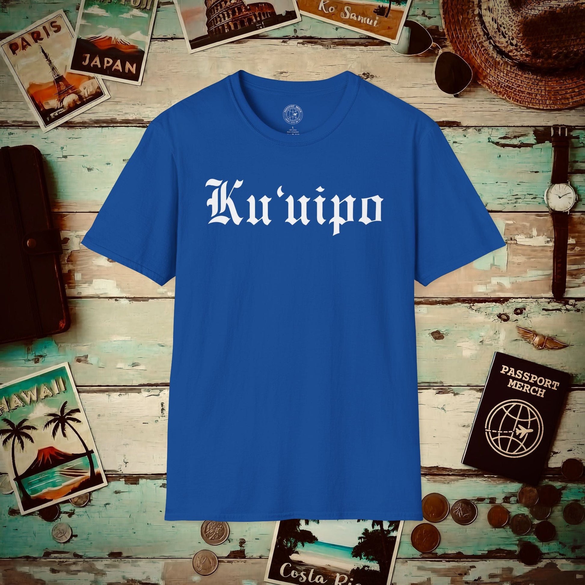 Black and White Ku'uipo (Hawaiian Jewelry Style) T-Shirt Royal / S