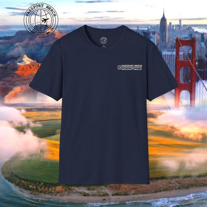 Breckenridge Colorado - Vibrant Ski Retro Back Print T-Shirt