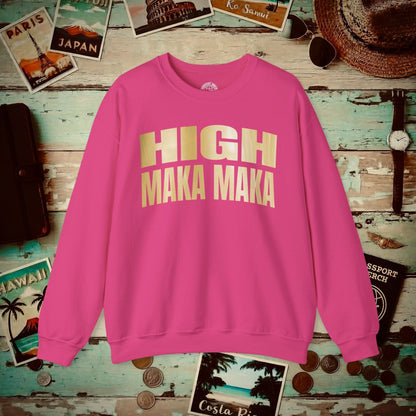 Bullion Gold High Maka Maka, Hawaii Crewneck Heliconia / S