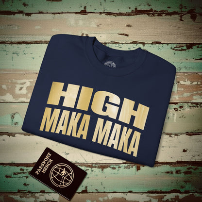 Bullion Gold High Maka Maka, Hawaii Crewneck Navy / S