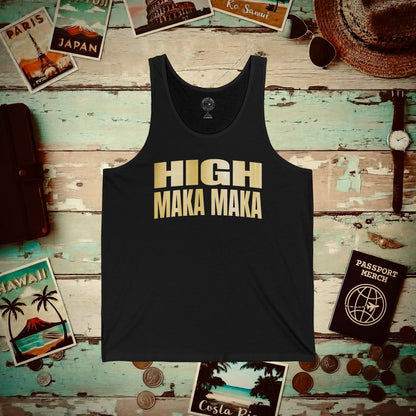 Bullion Gold High Maka Maka, Hawaii Tank Top Black / XS