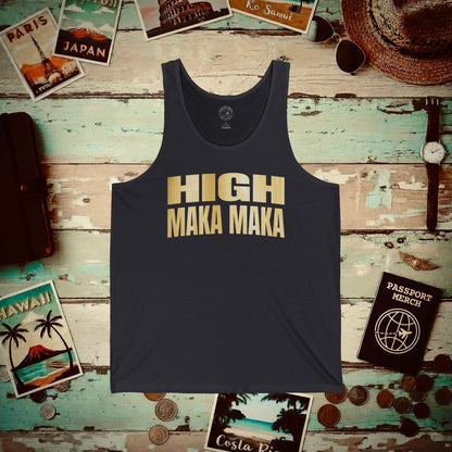 Bullion Gold High Maka Maka, Hawaii Tank Top Dark Grey / XS