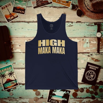 Bullion Gold High Maka Maka, Hawaii Tank Top Navy / XS