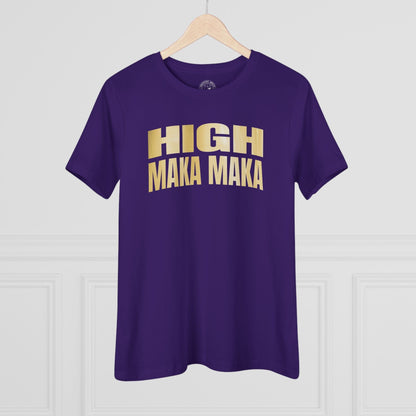Bullion Gold High Maka Maka, Hawaii, Womens Fit T-Shirt Team Purple / S