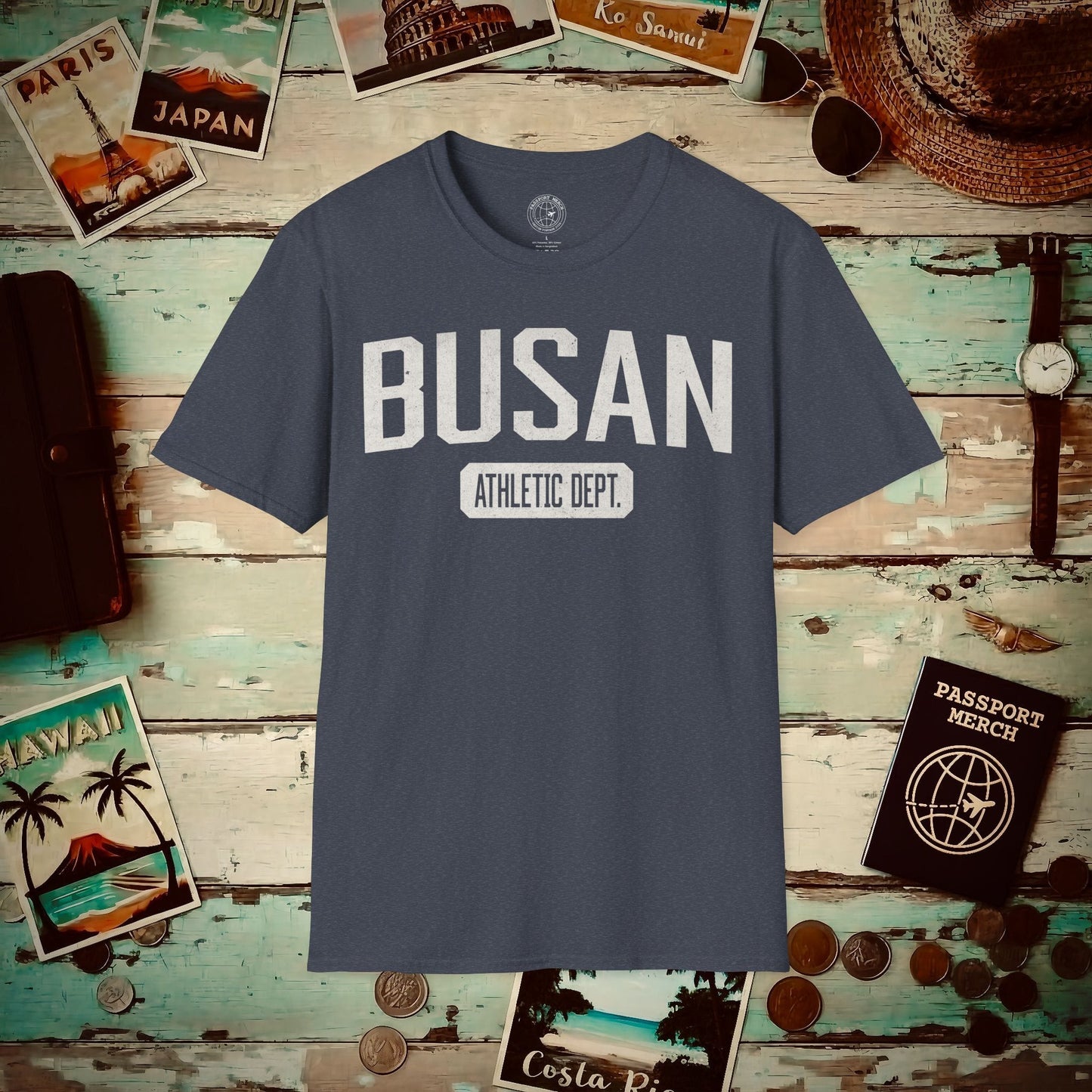 Busan Athletic Dept. Korea T-Shirt Heather Navy / S