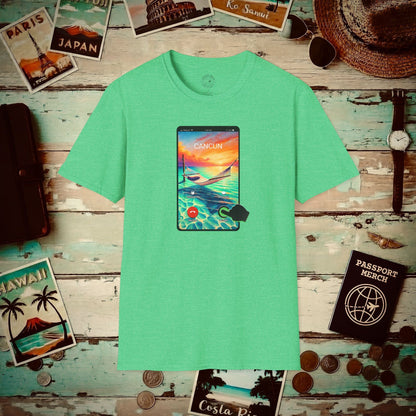 Cancun is calling. Accept. Mexico T-Shirt Heather Irish Green / S
