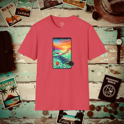 Cancun is calling. Accept. Mexico T-Shirt Heather Red / S