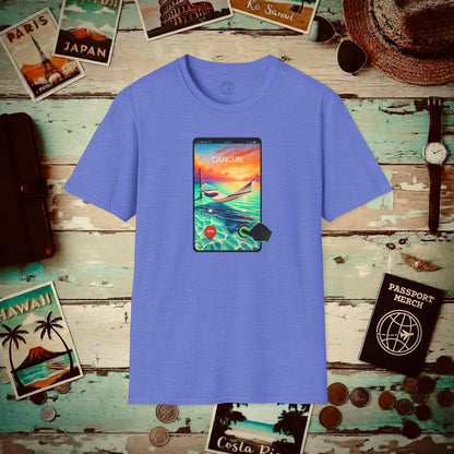 Cancun is calling. Accept. Mexico T-Shirt Heather Royal / S