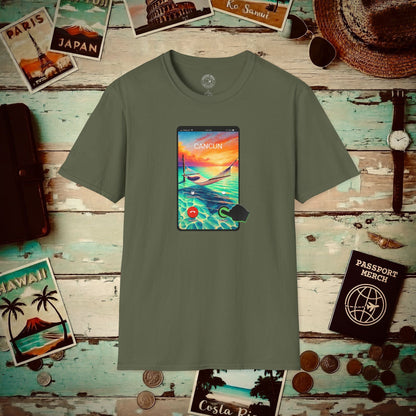 Cancun is calling. Accept. Mexico T-Shirt Military Green / S