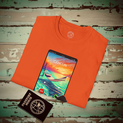 Cancun is calling. Accept. Mexico T-Shirt Orange / S