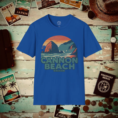 Cannon Beach, Oregon - 80's Vintage T-Shirt Royal / S