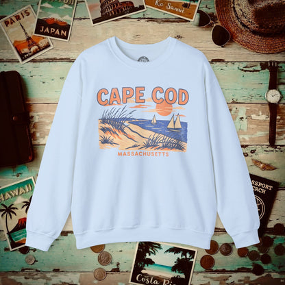 Cape Cod, Massachusetts - 80's Vintage Crewneck Light Blue / S