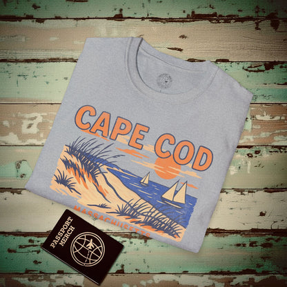 Cape Cod, Massachusetts - 80's Vintage T-Shirt Sport Grey / S
