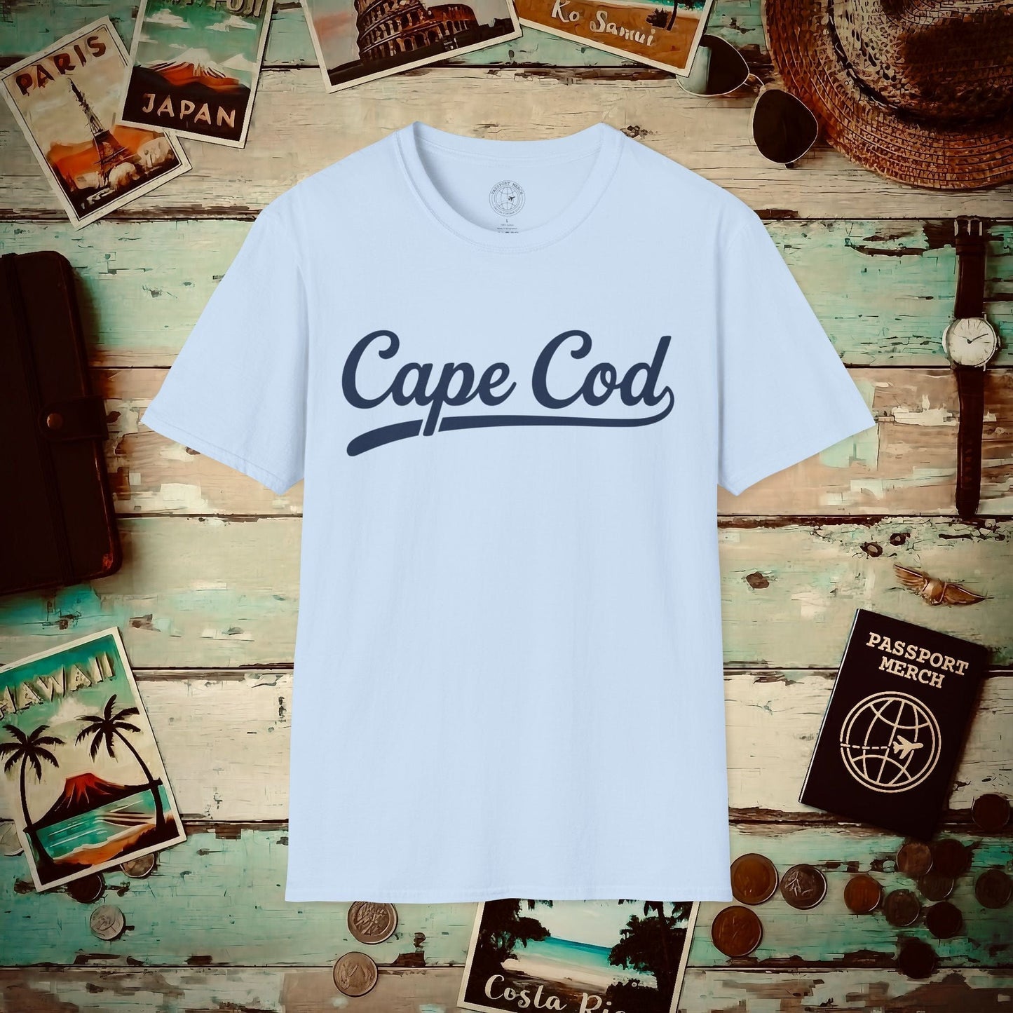 Cape Cod, Massachusetts (League Series) T-Shirt Light Blue / S