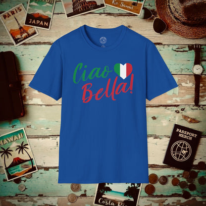 Ciao Bella Heart Italy T-Shirt Royal / S