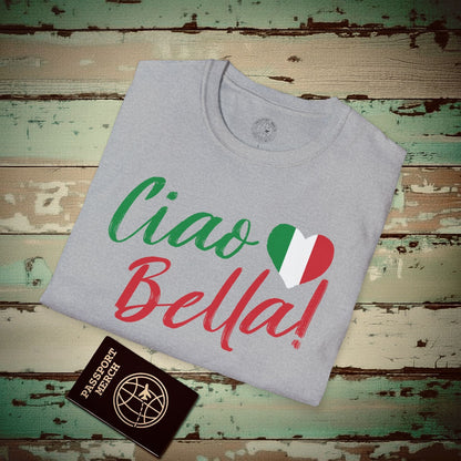 Ciao Bella Heart Italy T-Shirt Sport Grey / S