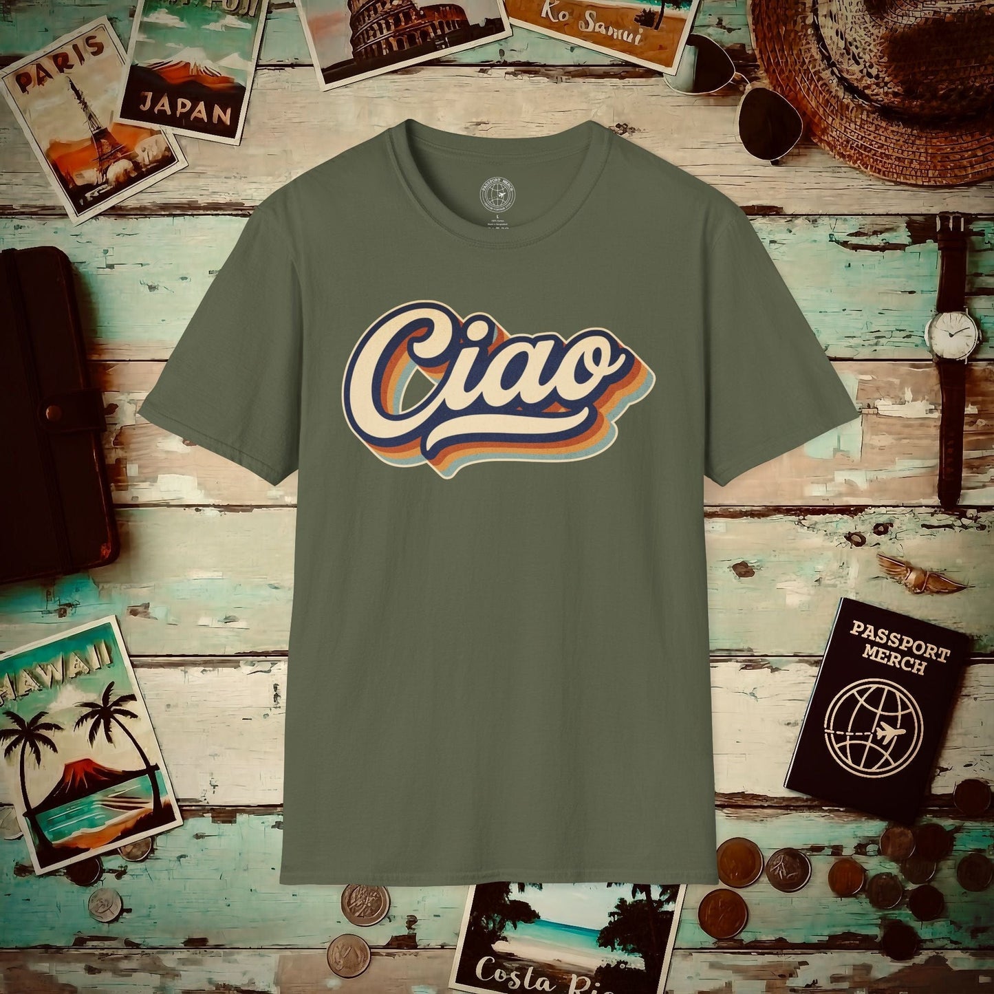 Ciao (Classic 70s), Italy T-Shirt Military Green / S
