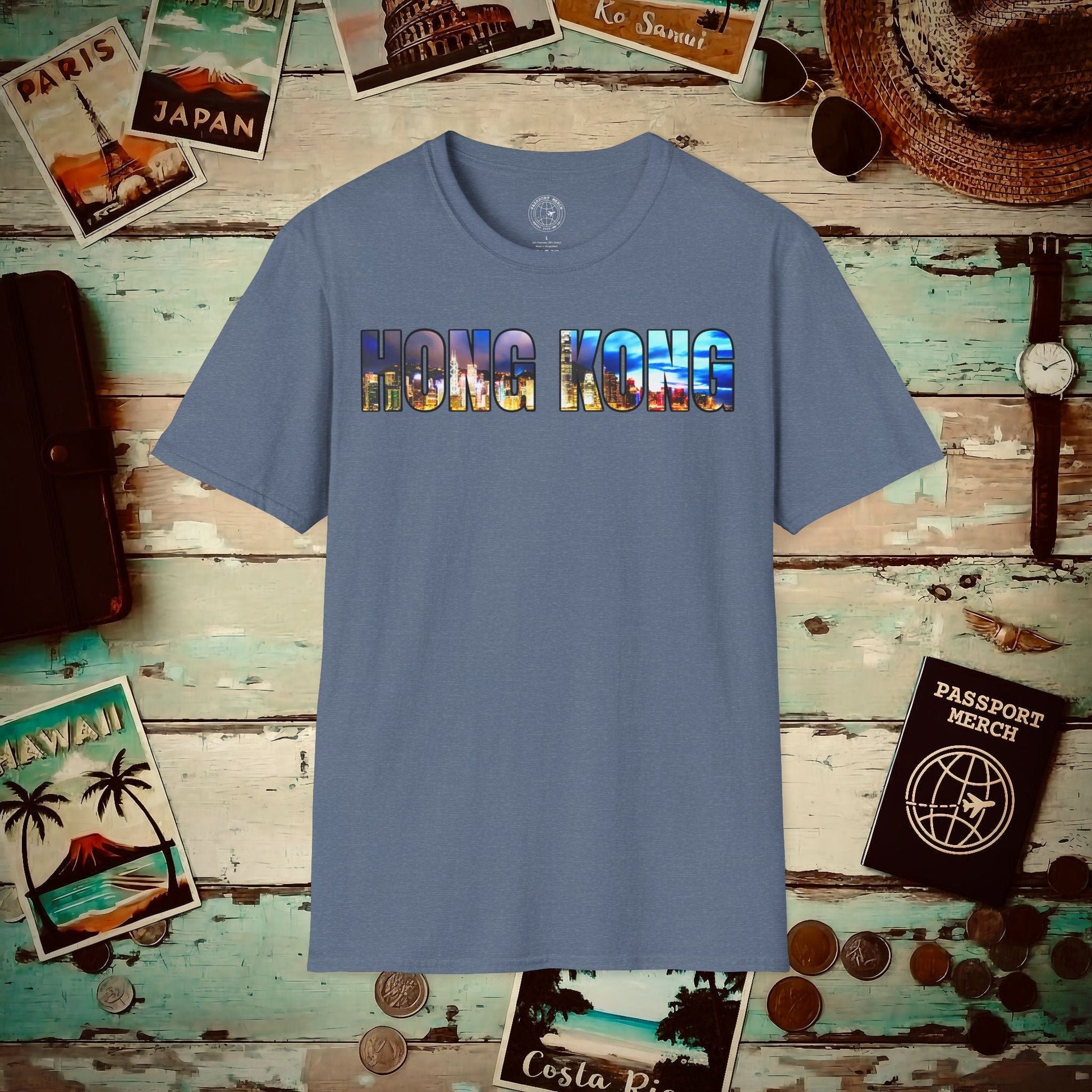 City Window Hong Kong T-Shirt Heather Indigo / S