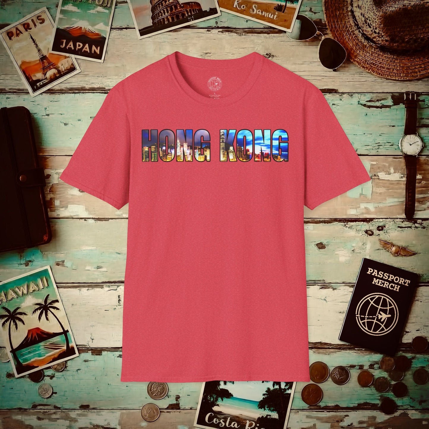 City Window Hong Kong T-Shirt Heather Red / S