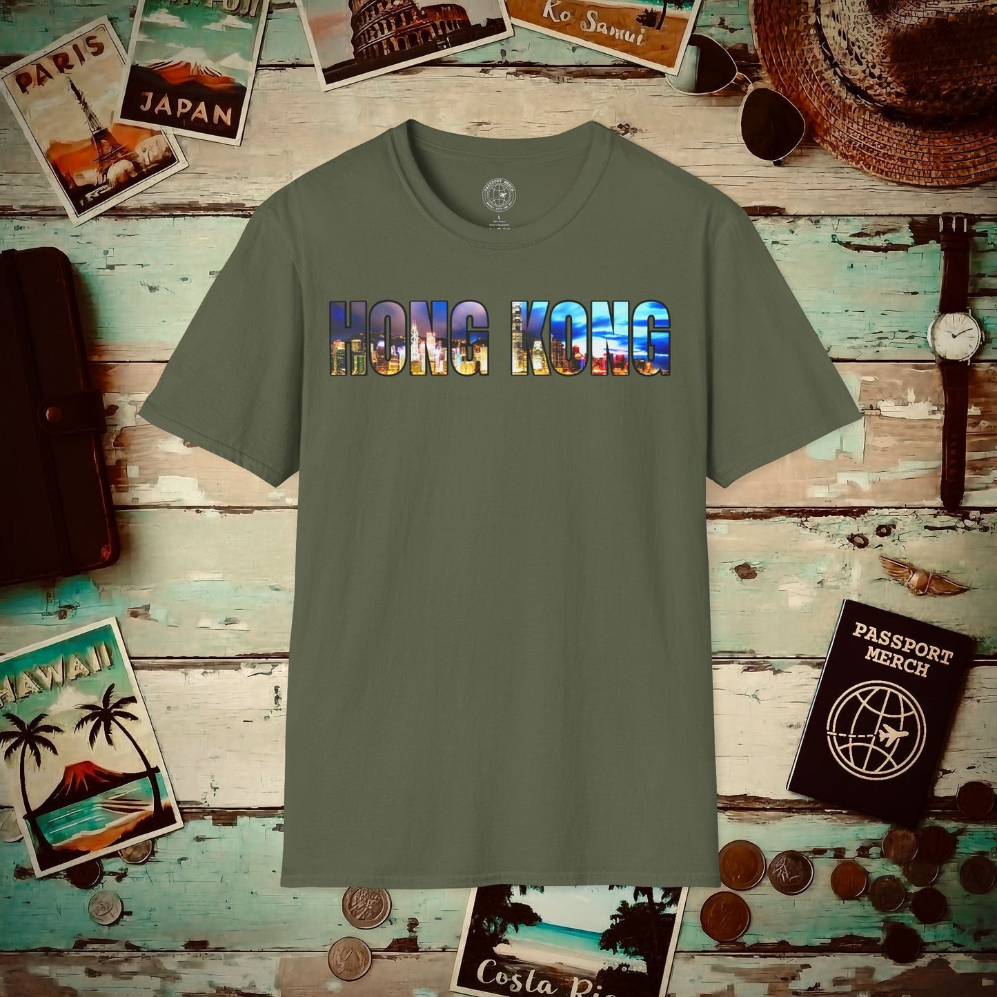 City Window Hong Kong T-Shirt Military Green / S