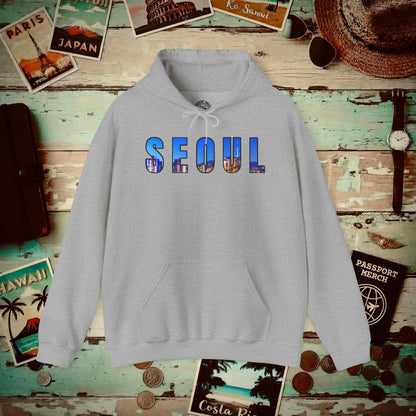 City Window Seoul Korea Hoodie Sport Grey / S