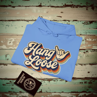 Classic 70s, Hang Loose, Hawaii Hoodie Carolina Blue / S