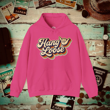 Classic 70s, Hang Loose, Hawaii Hoodie Heliconia / S