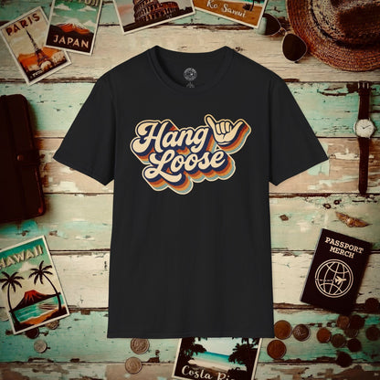 Classic 70s, Hang Loose, Hawaii T-Shirt Black / S