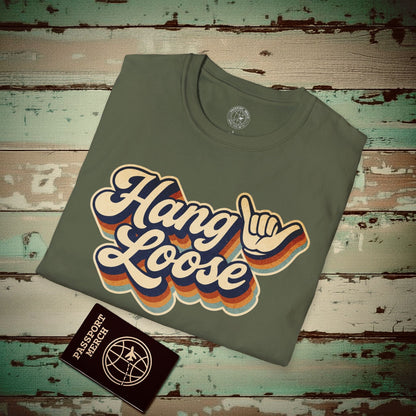 Classic 70s, Hang Loose, Hawaii T-Shirt Military Green / S