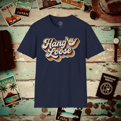 Classic 70s, Hang Loose, Hawaii T-Shirt Navy / S