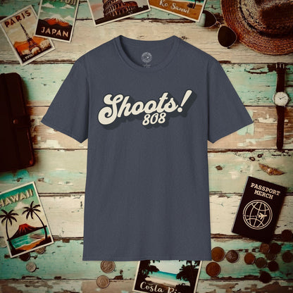 Classic 70s, Shoots! 808, Hawaii T-Shirt Heather Navy / S