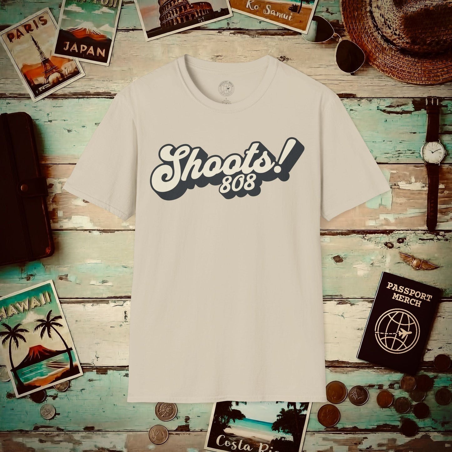 Classic 70s, Shoots! 808, Hawaii T-Shirt Sand / S